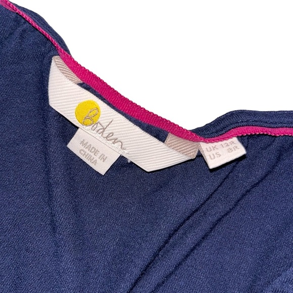 Boden Women’s Navy Blue Sabina Jersey Knit 3/4 Sleeve Fit & Flare Dress size 8 - Picture 7 of 9